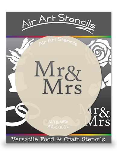 Mr & Mrs Wedding Stencil